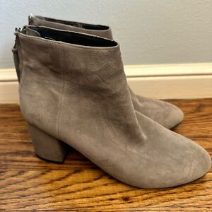 Steve Madden Suede Grey Heeled Booties size 6.5
